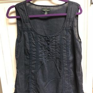 Blue sleeveless Top LAUREN JEANS LRL size L